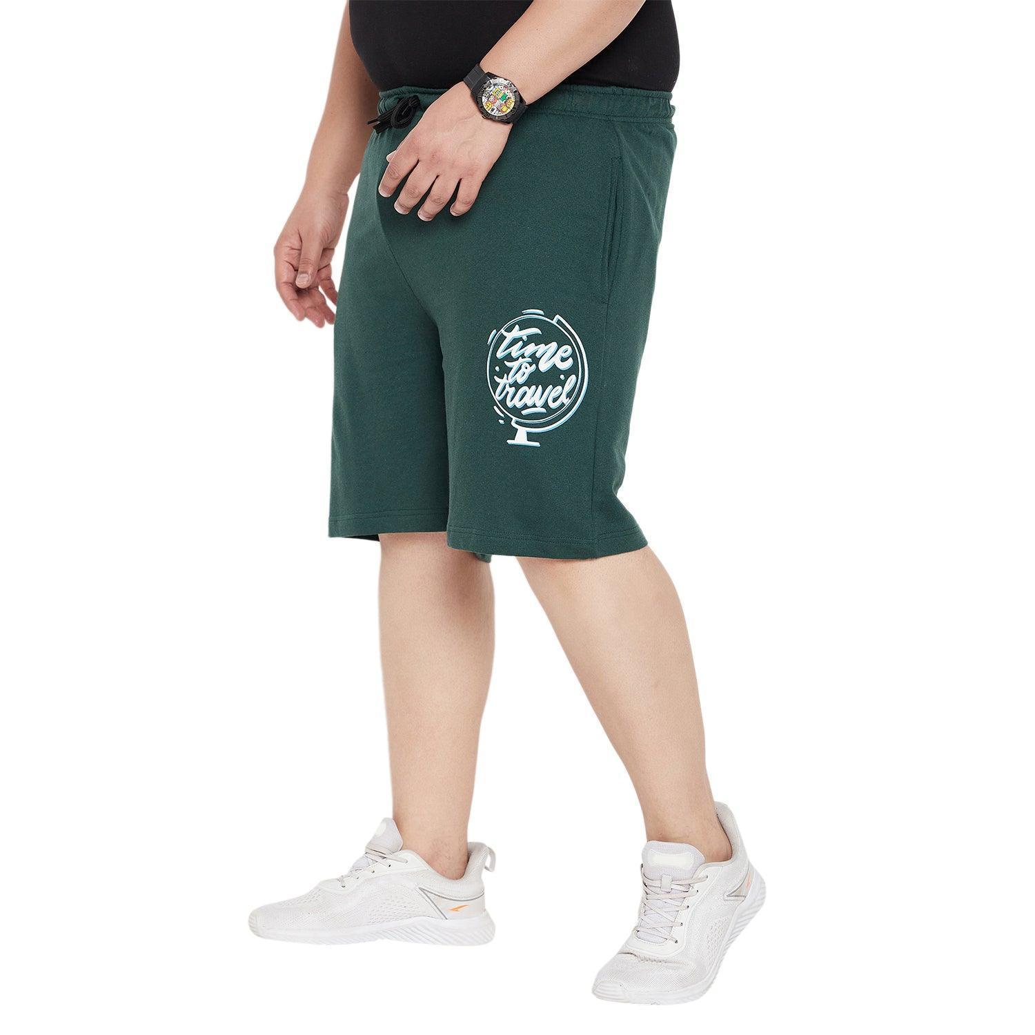 Men Plus Size Excel Printed Shorts - Image 3