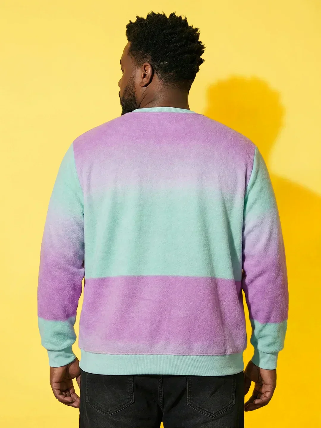 Men Plus Size Flux Multi Printed Sweatshirt - Image 5