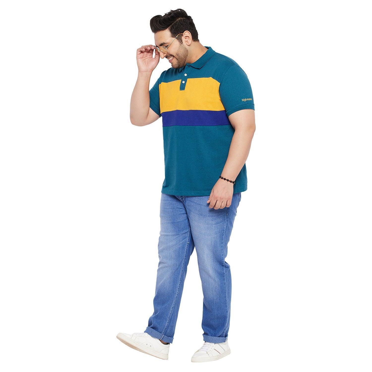 Men Plus Size Fobo Washed Indigo Denim - Image 2