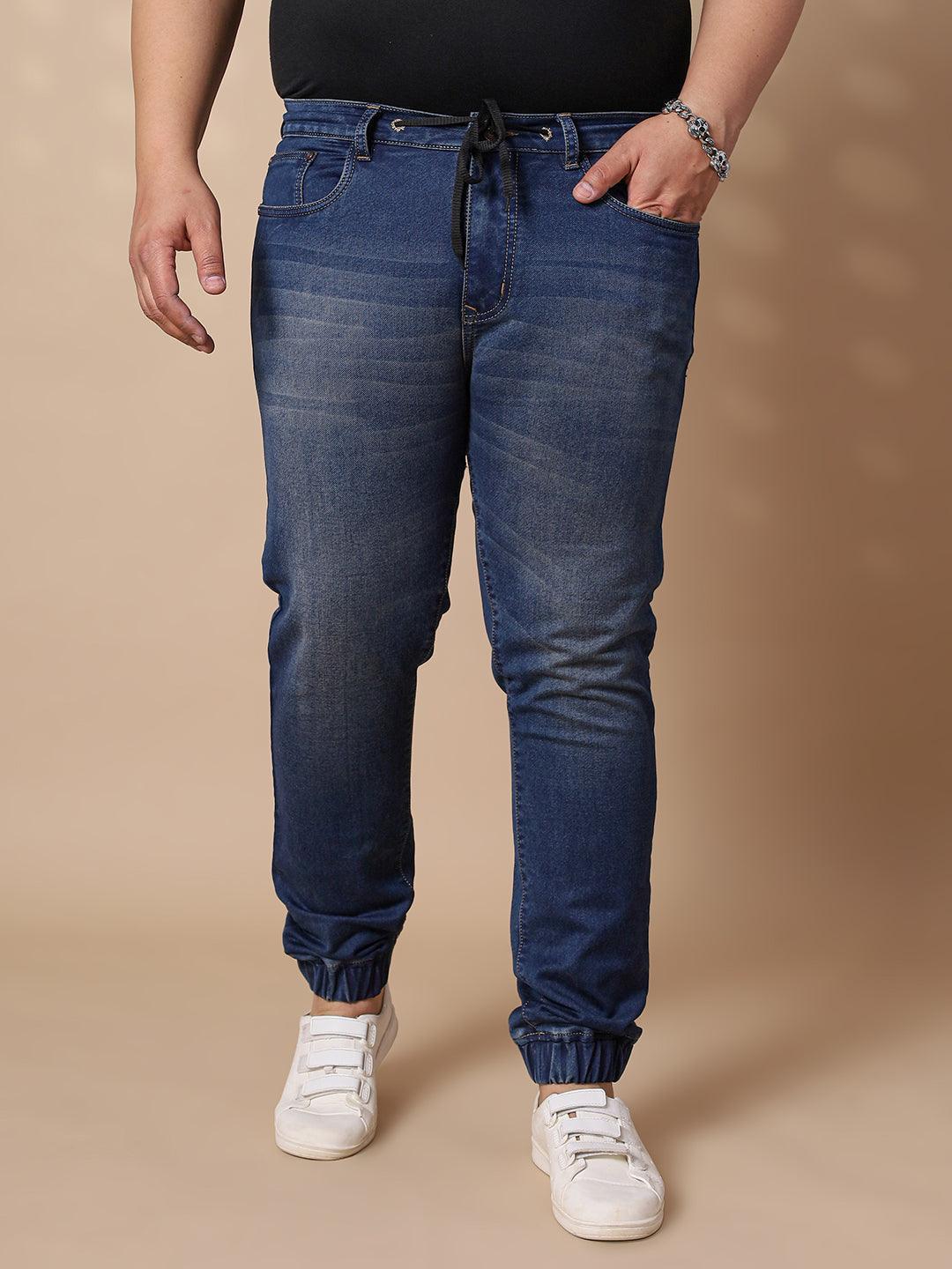 Men Plus Size Foshan Washed Jeans - Image 2