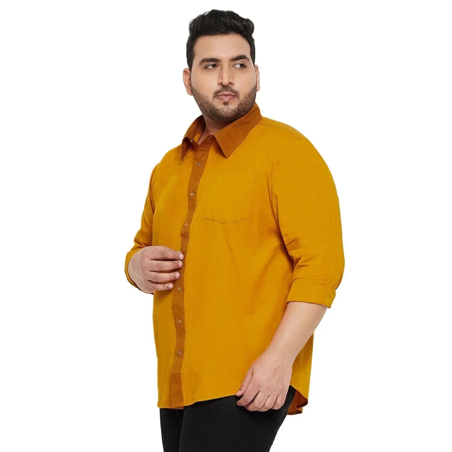 Men Plus Size Freetown Solid Shirt - Image 3