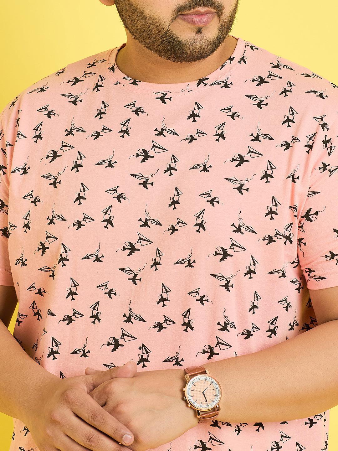 Men Plus Size Fresno Printed Round Neck Tshirt - Image 6