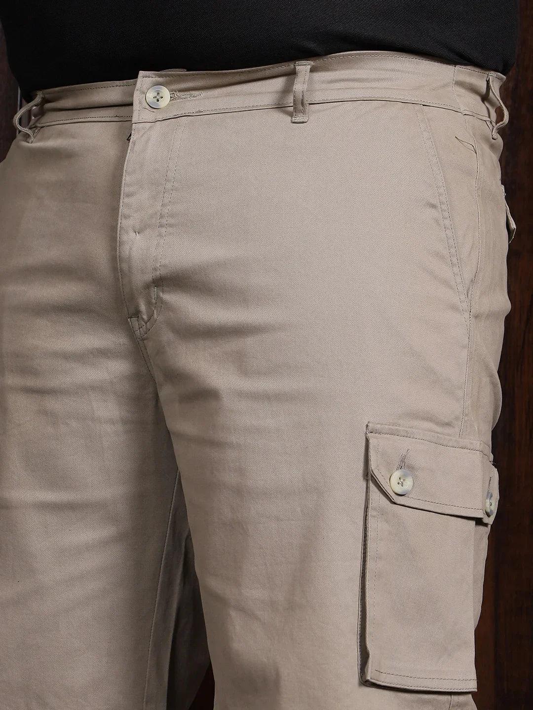 Men Plus Size Fuyang Solid Shorts - Image 6