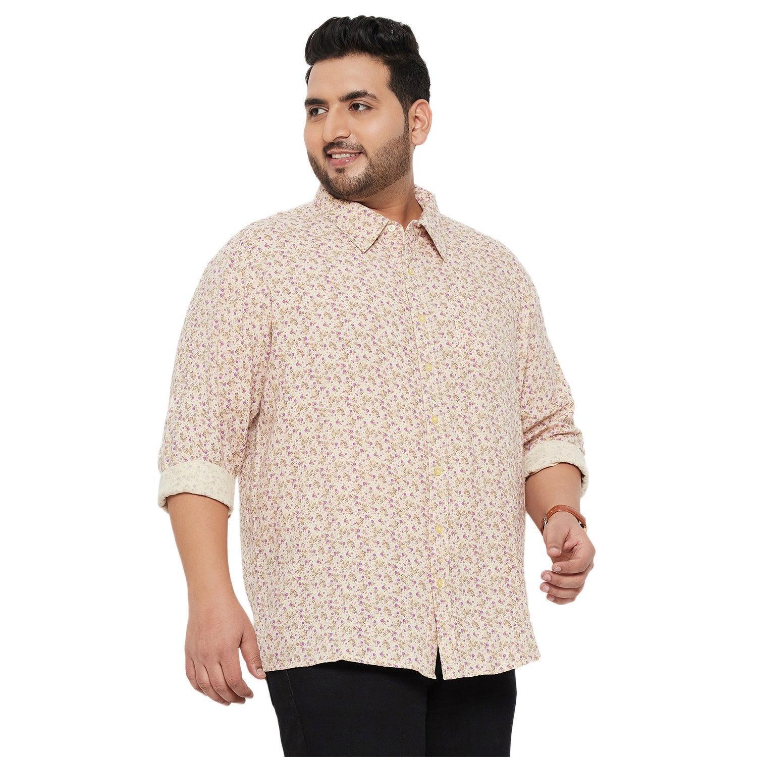 Men Plus Size Gabon Printed Shirt - Image 4