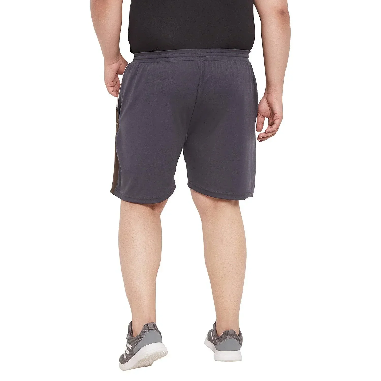 Men Plus Size Gaff Colorblock Shorts - Image 5