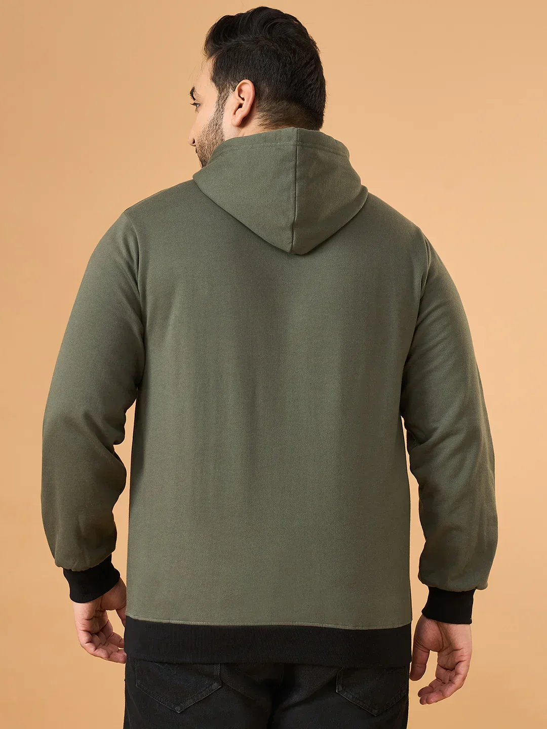 Men Plus Size Gallop Colorblock Sweatshirt - Image 7
