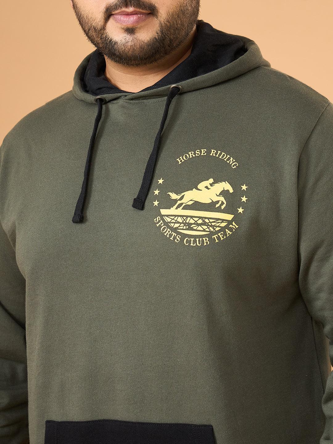 Men Plus Size Gallop Colorblock Sweatshirt - Image 8