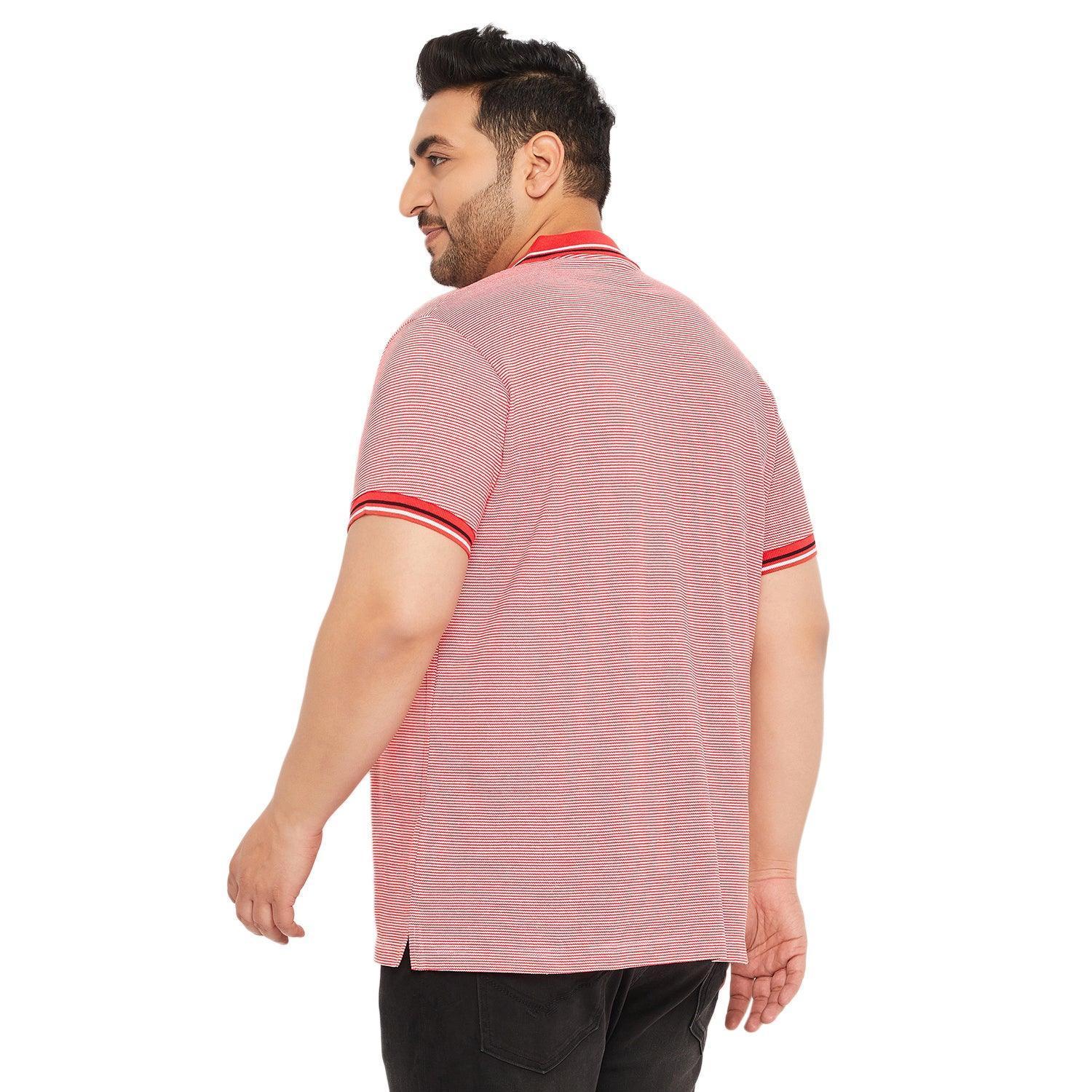 Men Plus Size Gango Colorblock Polo Tshirt - Image 5