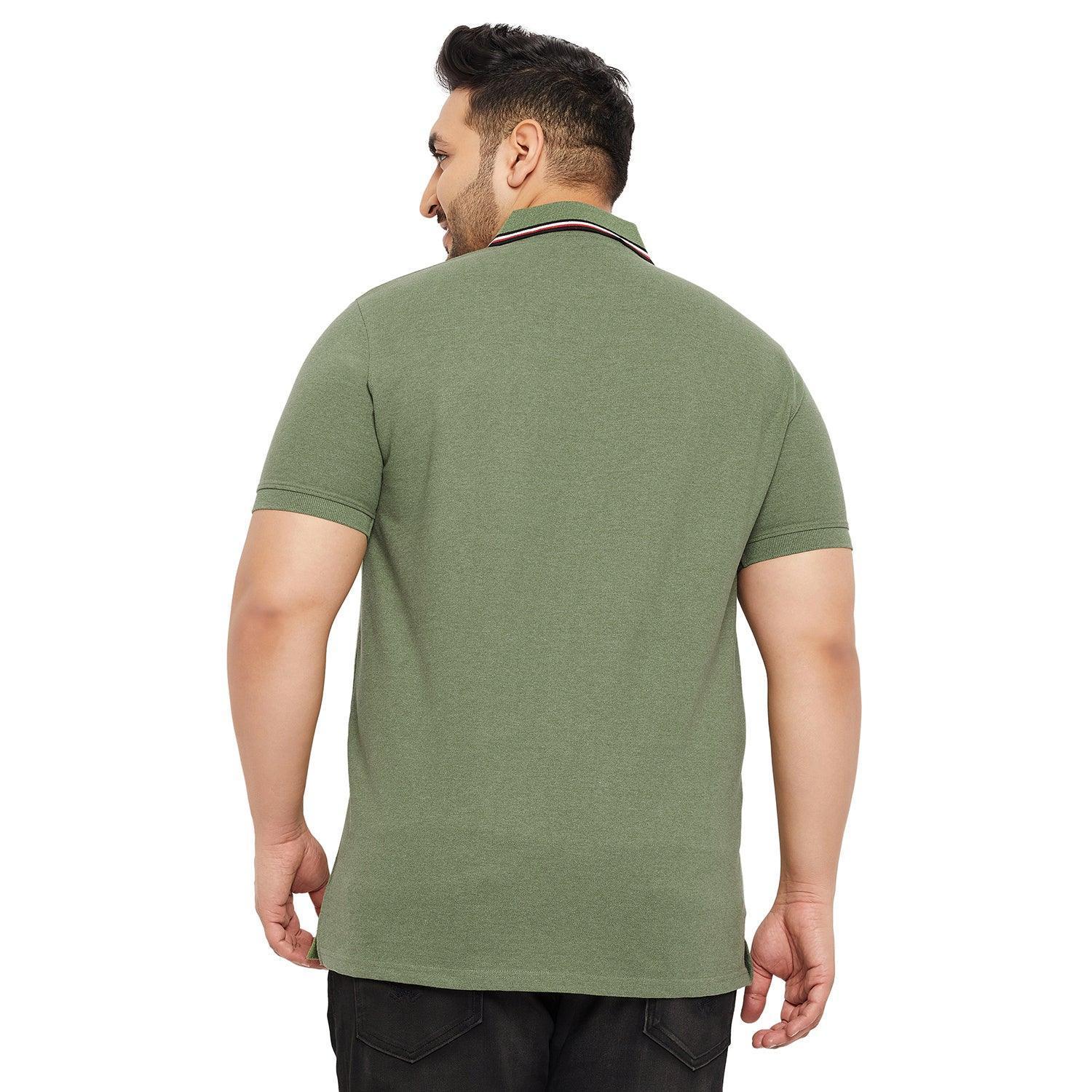Men Plus Size Garber Colorblock Polo Tshirt - Image 5