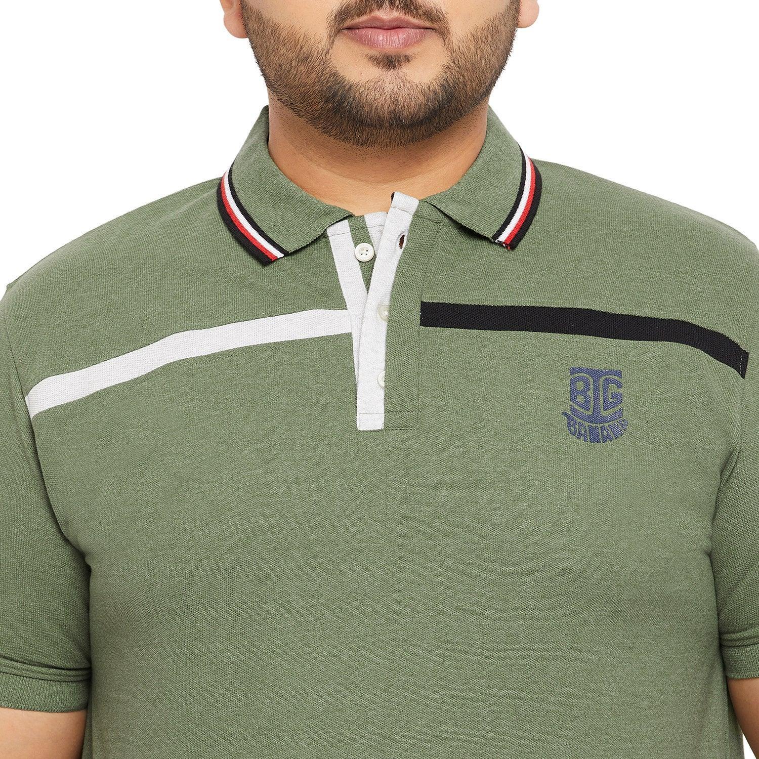 Men Plus Size Garber Colorblock Polo Tshirt - Image 6