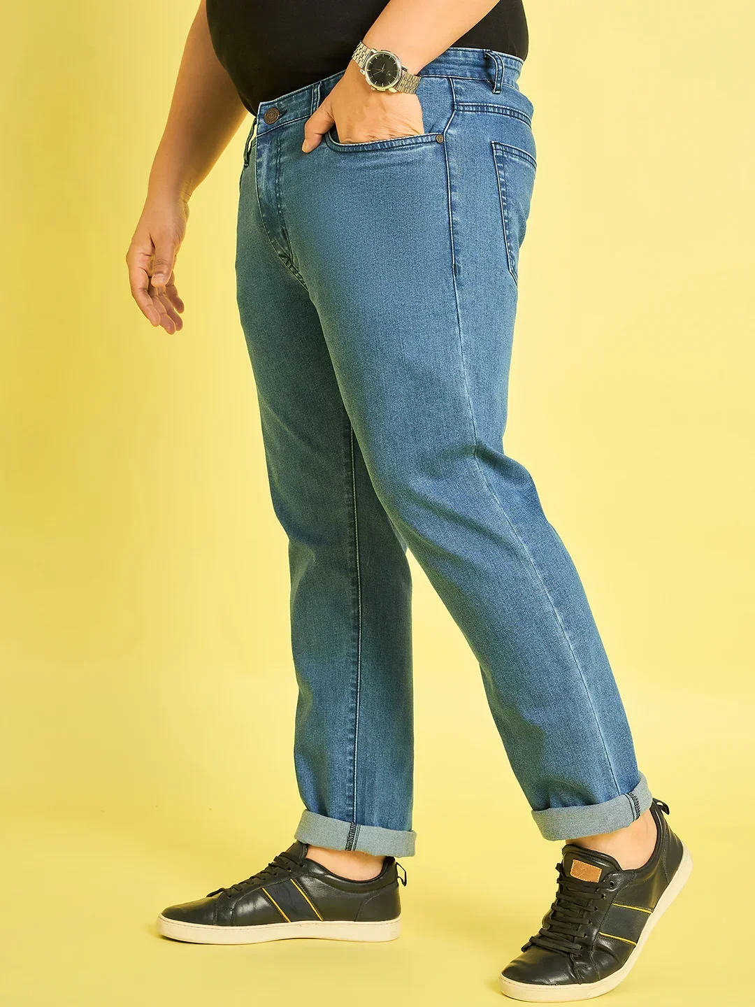 Men Plus Size Jasper Solid Jeans - Image 3