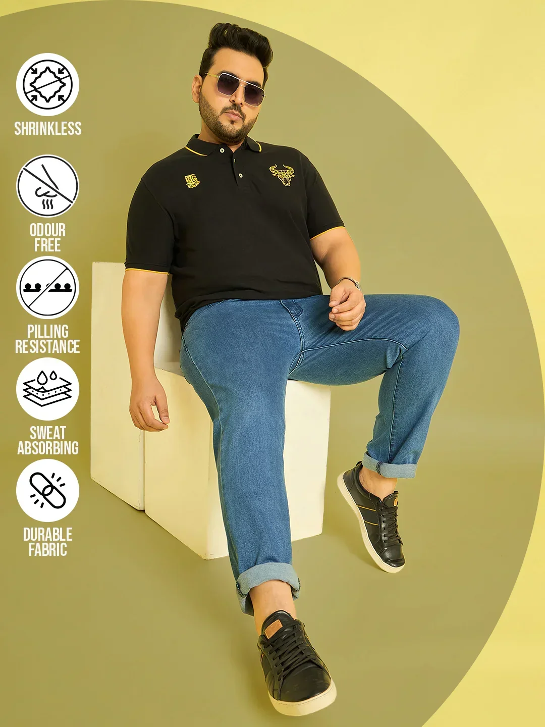 Men Plus Size Jasper Solid Jeans - Image 7