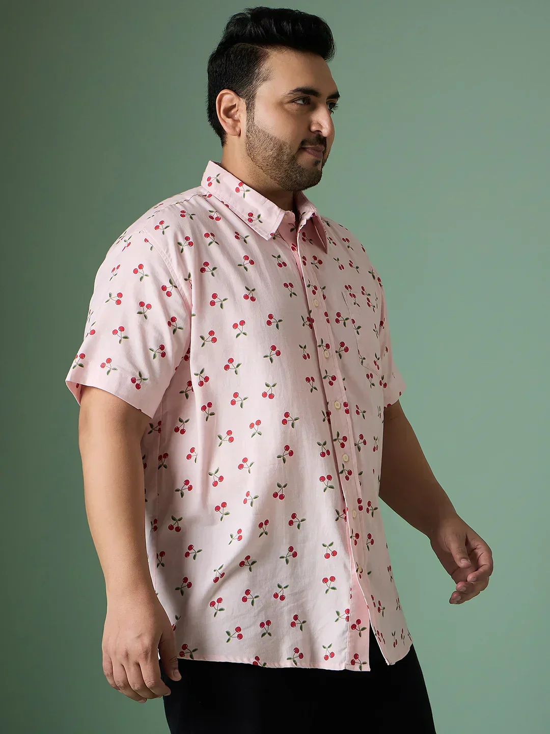Men Plus Size Givrine Printed Shirt - Image 4