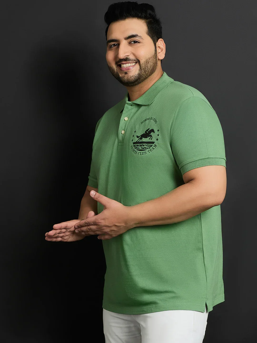 Men Plus Size Gizmo Printed Polo Tshirt - Image 3