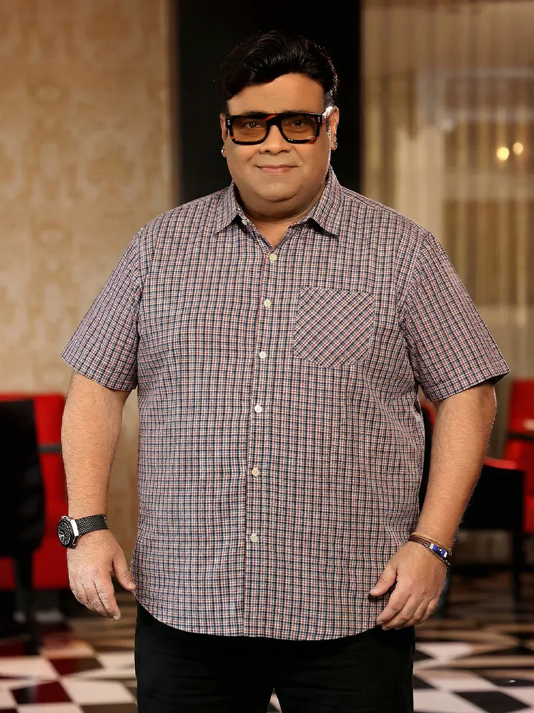 Men Plus Size Glade Multicolor Checkered Casual Shirt - Image 8