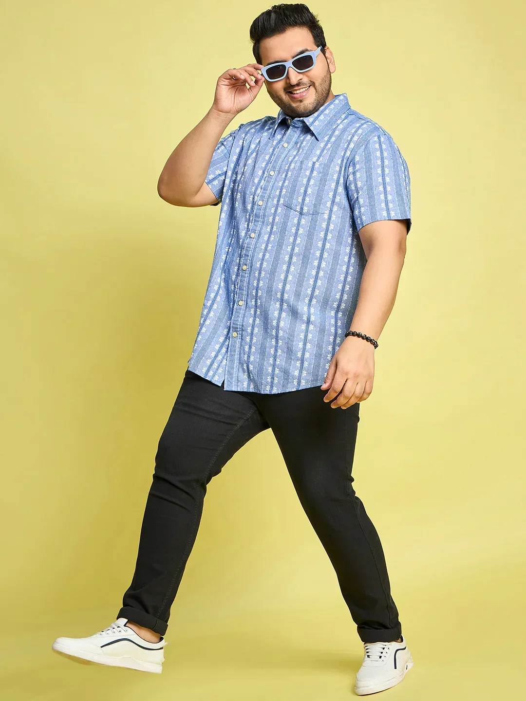 Men Plus Size Glaubin Jacquard Shirt - Image 2