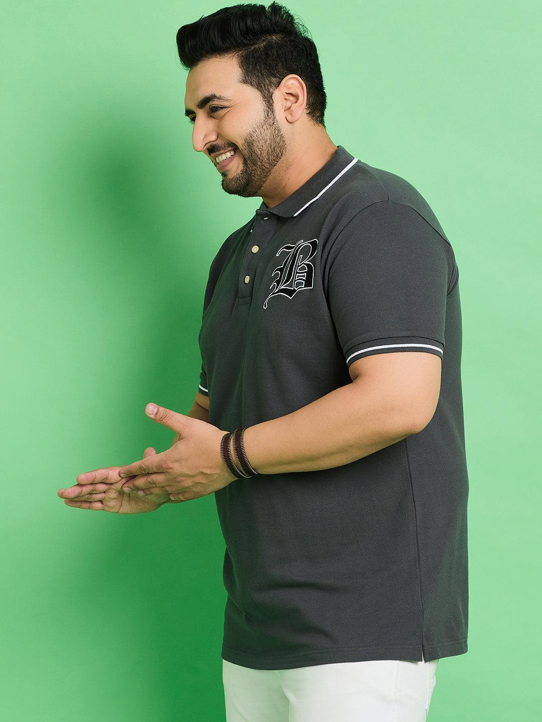Men Plus Size Goaso Solid Polo Tshirt - Image 3