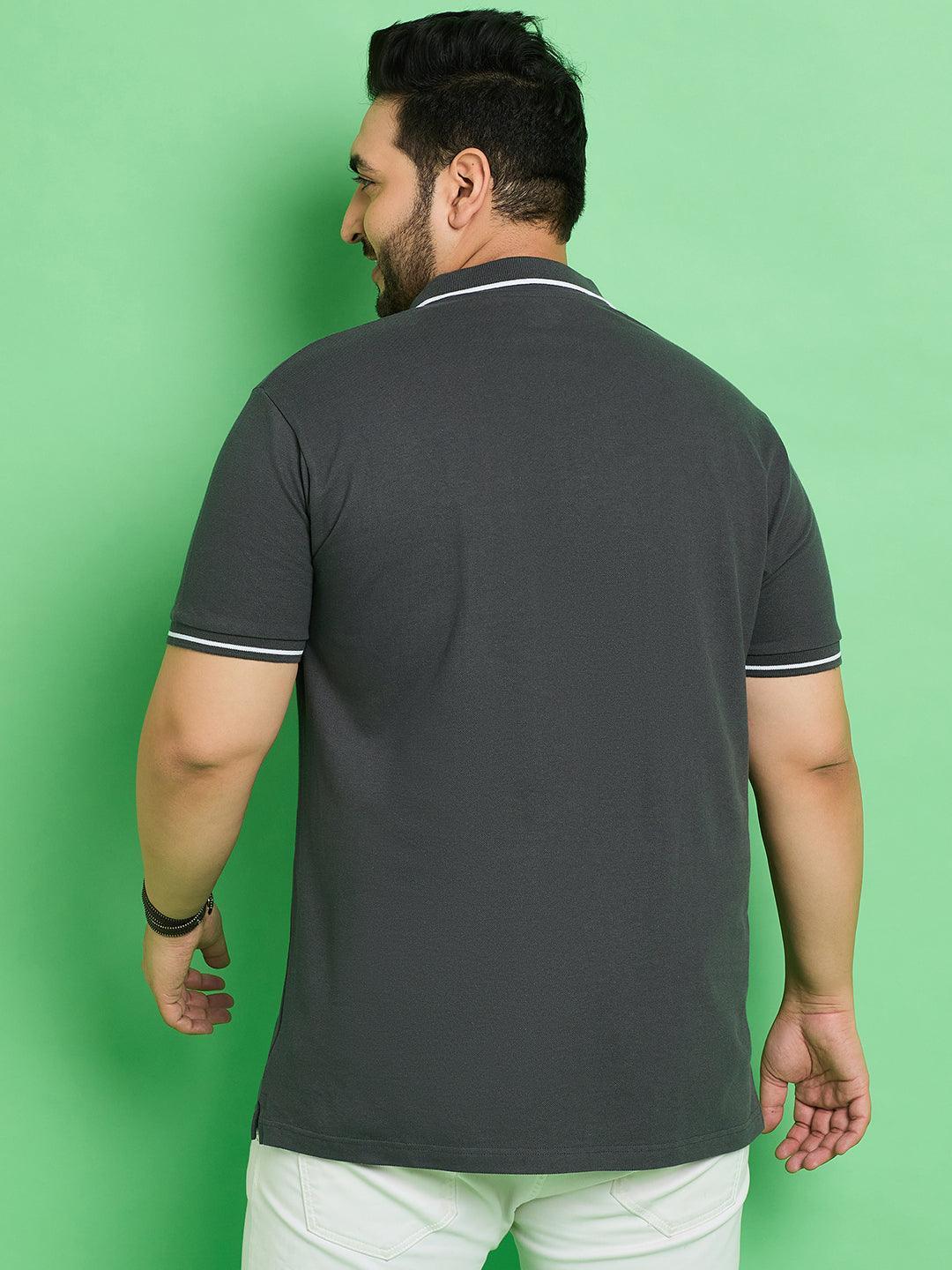 Men Plus Size Goaso Solid Polo Tshirt - Image 5