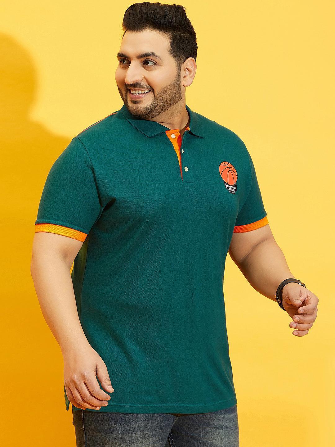 Men Plus Size Goatee Printed Polo Tshirt - Image 4