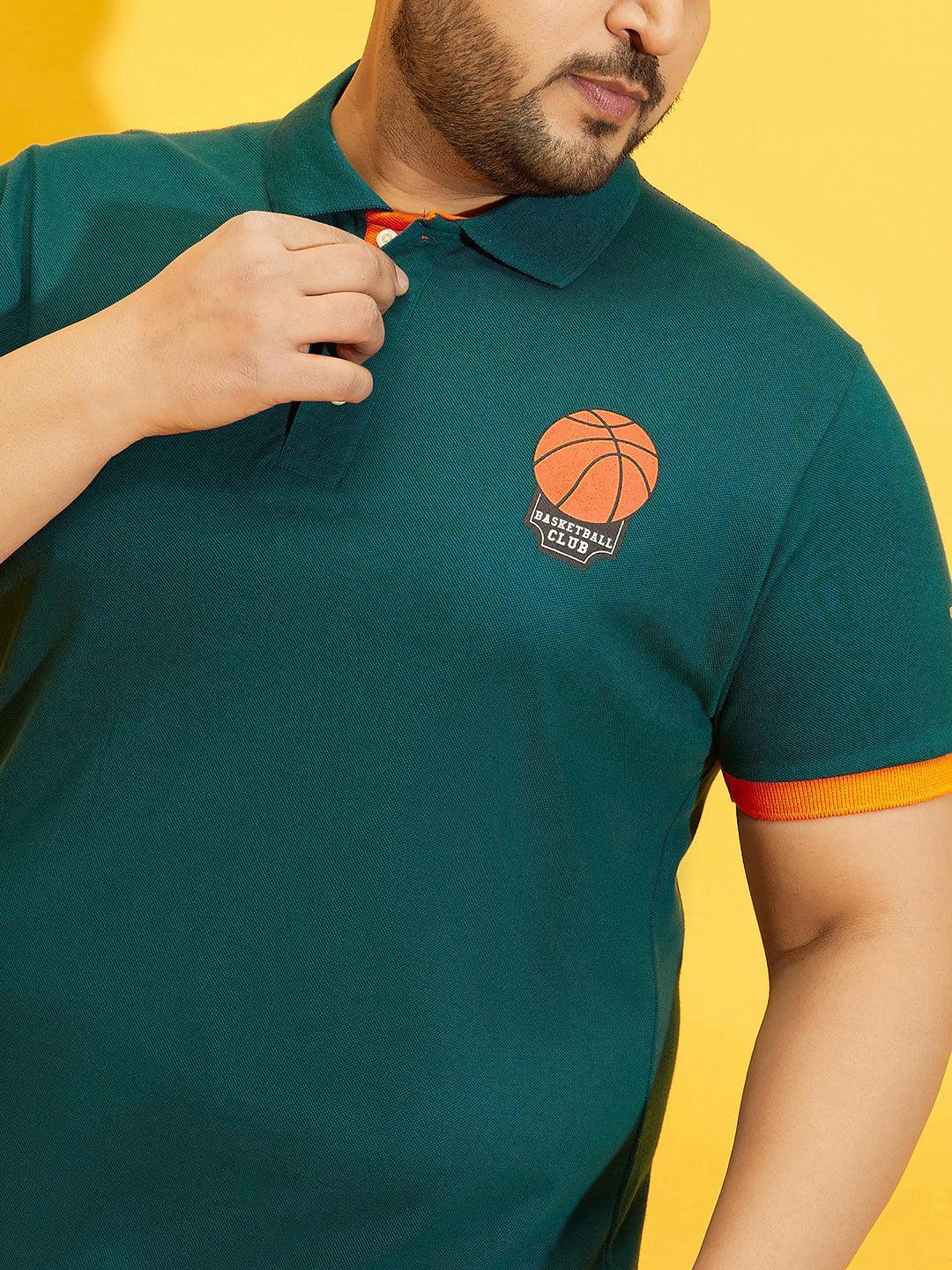 Men Plus Size Goatee Printed Polo Tshirt - Image 7