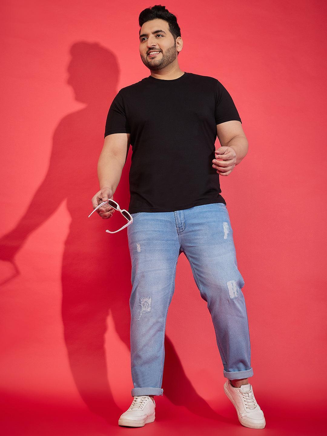 Men Plus Size Godrich Washed Jeans - Image 2
