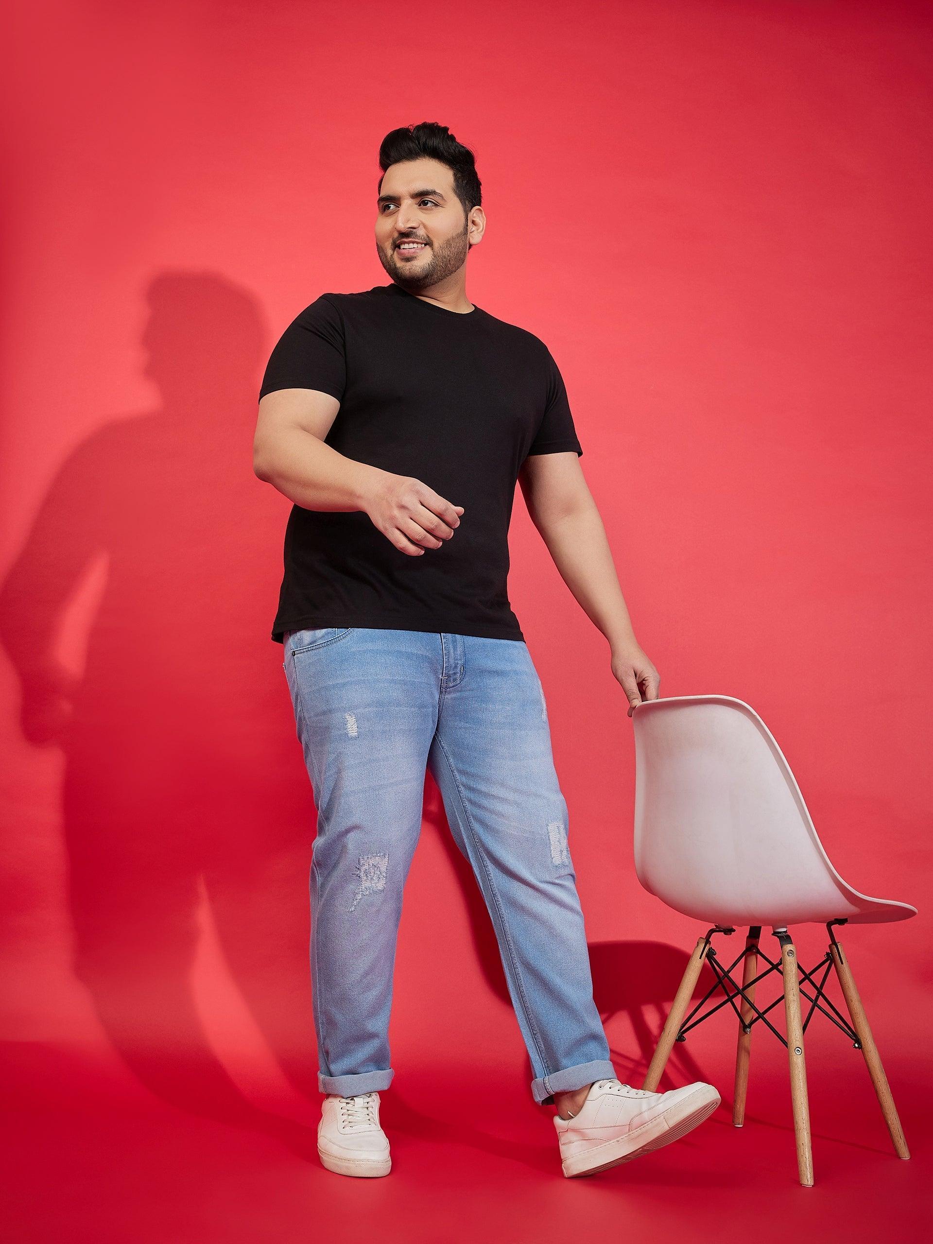 Men Plus Size Godrich Washed Jeans - Image 7