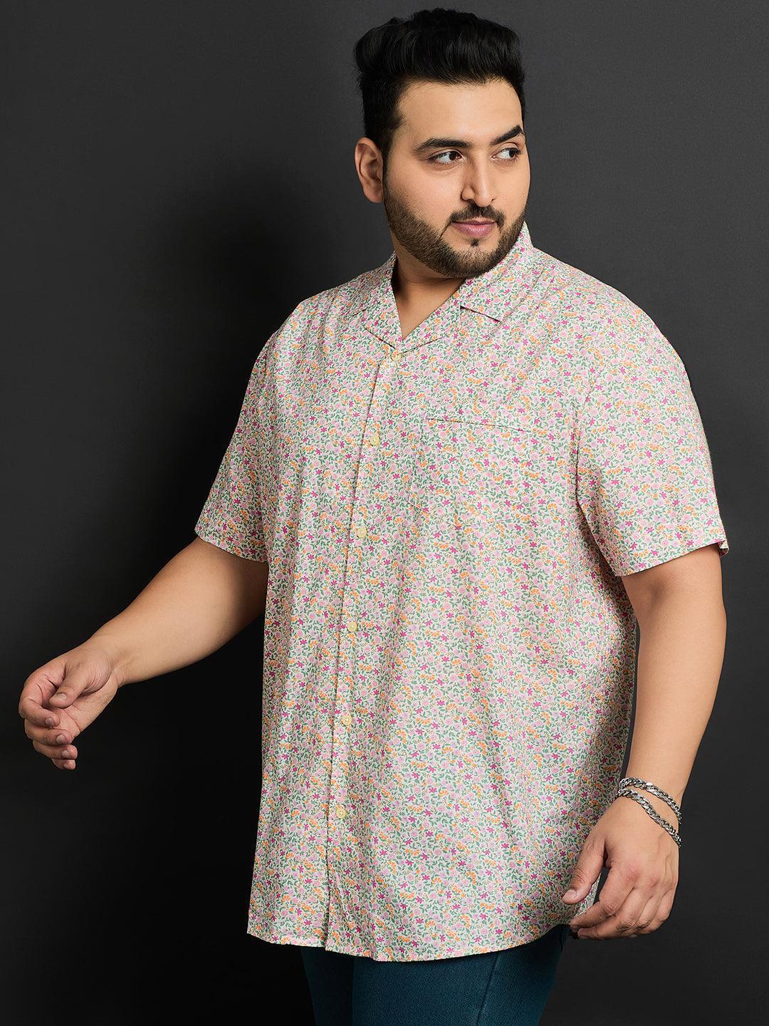 Men Plus Size Gotha Printed Shirt - Image 4