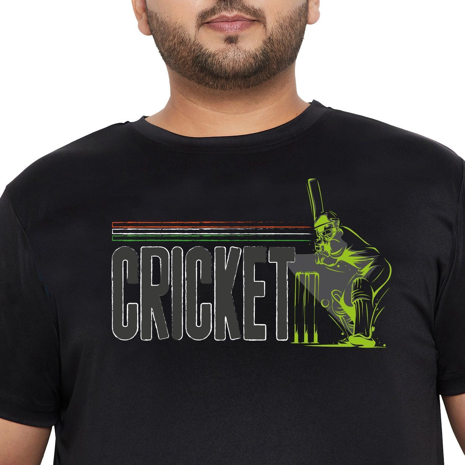 Men Plus Size Grip Printed Round Neck Tshirt - Image 6