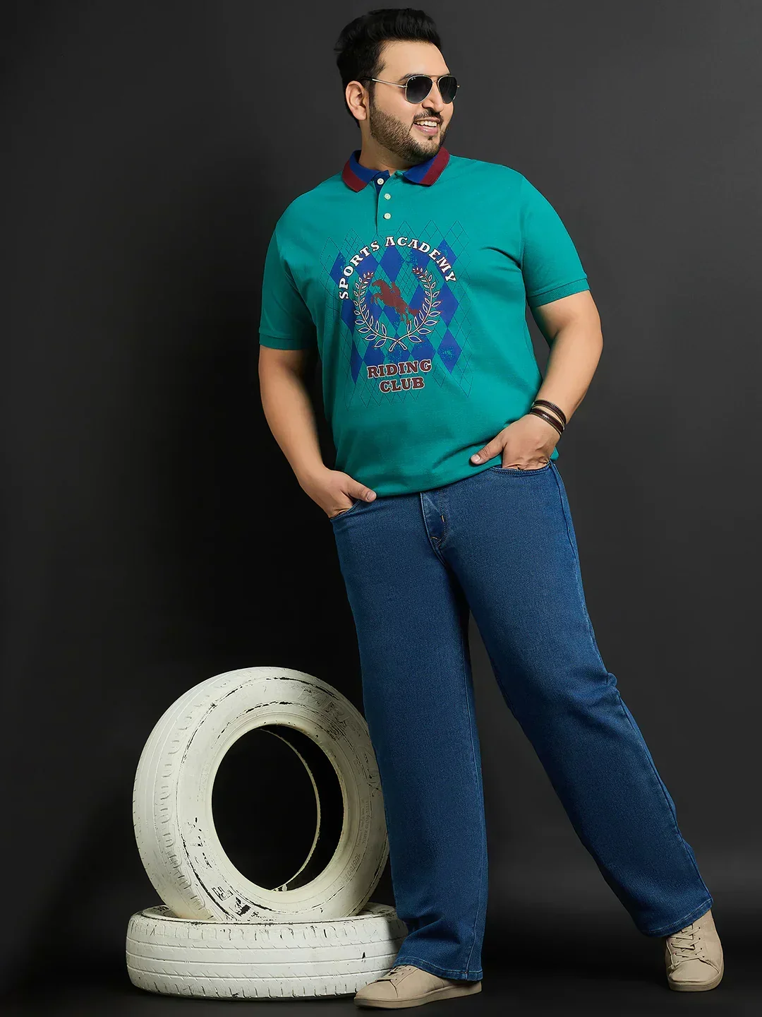 Men Plus Size Guilin Printed Polo Tshirt - Image 2