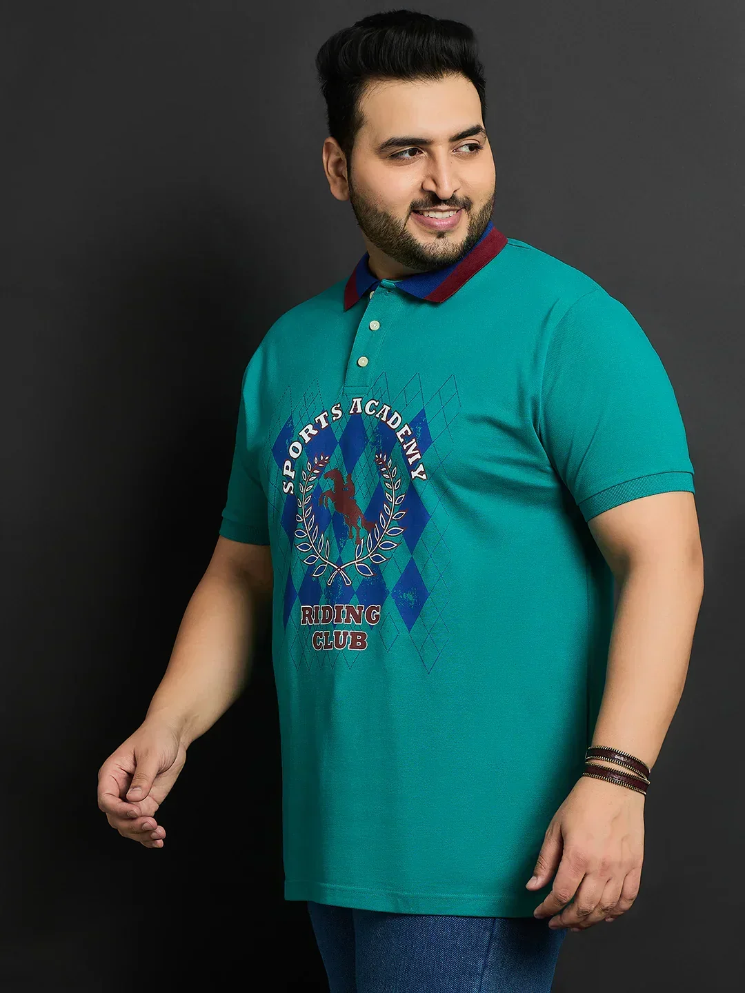 Men Plus Size Guilin Printed Polo Tshirt - Image 3