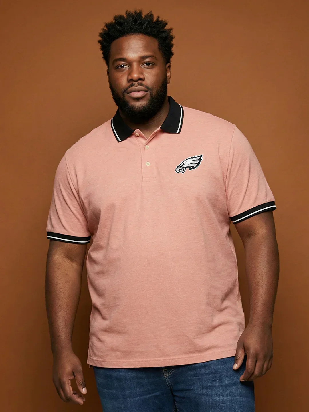 Men Plus Size Harpy Solid Polo Tshirt - Image 2