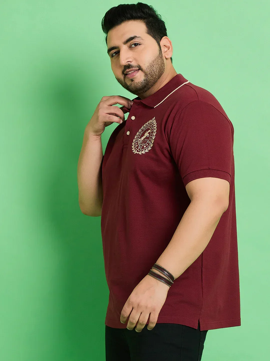 Men Plus Size Hefei Printed Polo Tshirt - Image 4