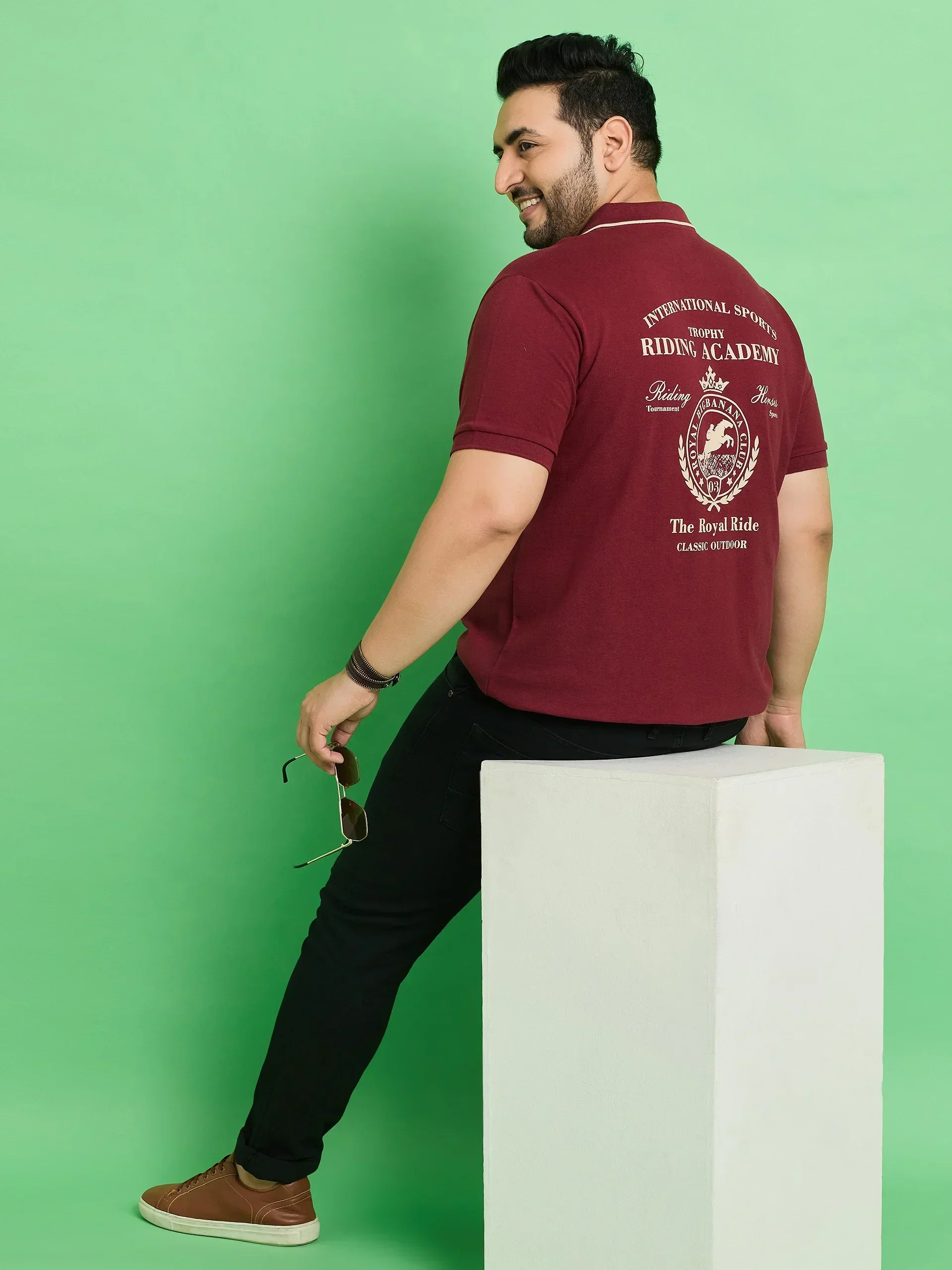 Men Plus Size Hefei Printed Polo Tshirt - Image 7