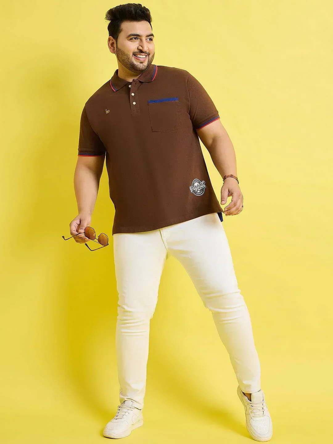 Men Plus Size Helium Solid Polo Tshirt - Image 3