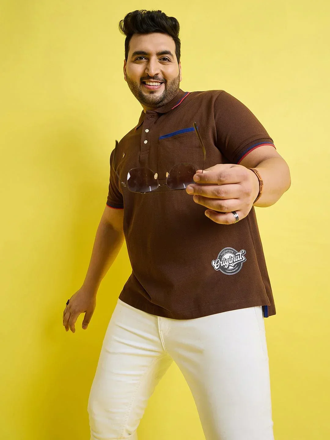 Men Plus Size Helium Solid Polo Tshirt - Image 8