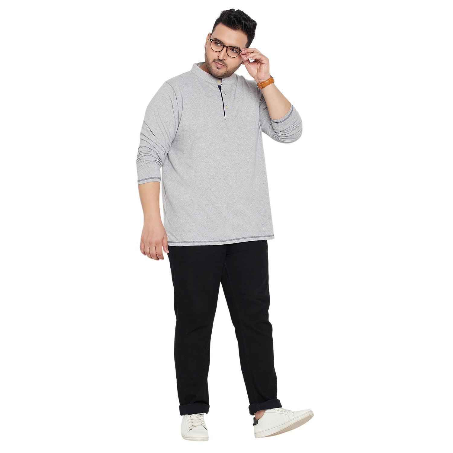 Men Plus Size Hemsworth Solid Henley Tshirt - Image 2