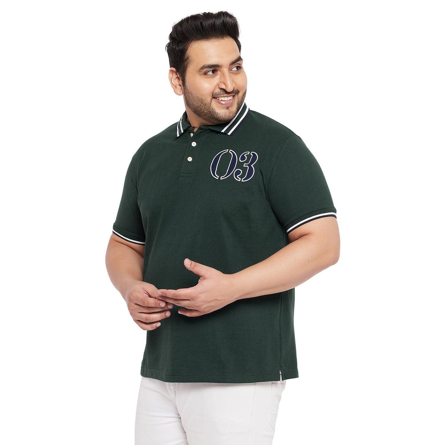 Men Plus Size Henra Solid Polo Tshirt - Image 3