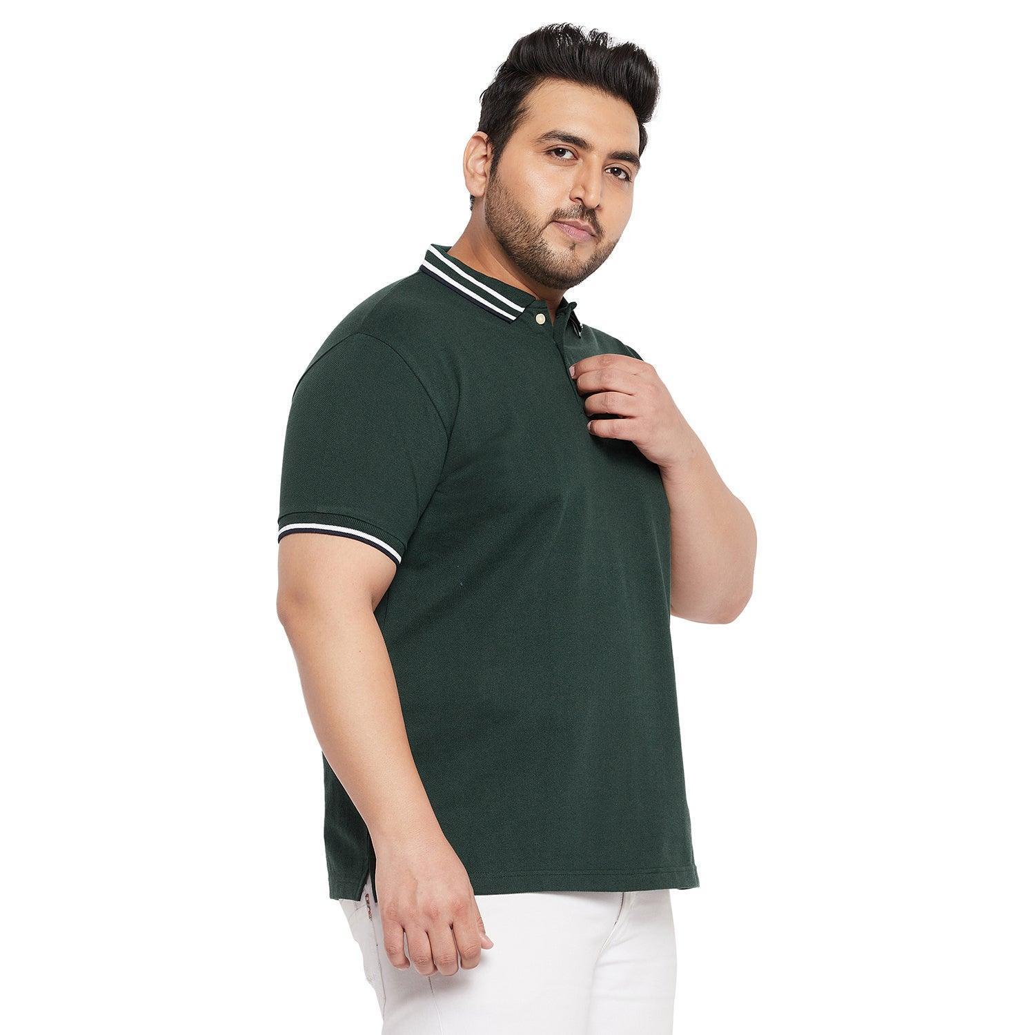 Men Plus Size Henra Solid Polo Tshirt - Image 4