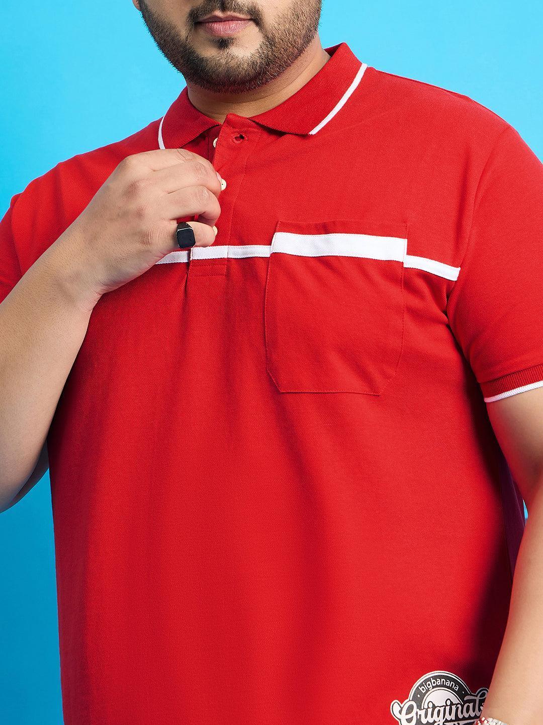 Men Plus Size Henry Solid Polo Tshirt - Image 7