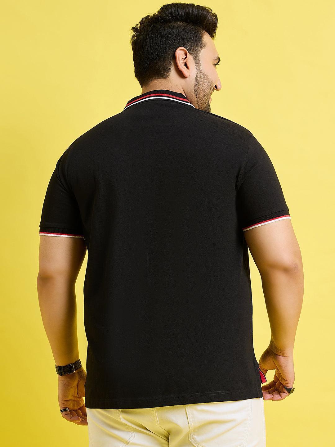 Men Plus Size Hink Solid Polo Tshirt - Image 6