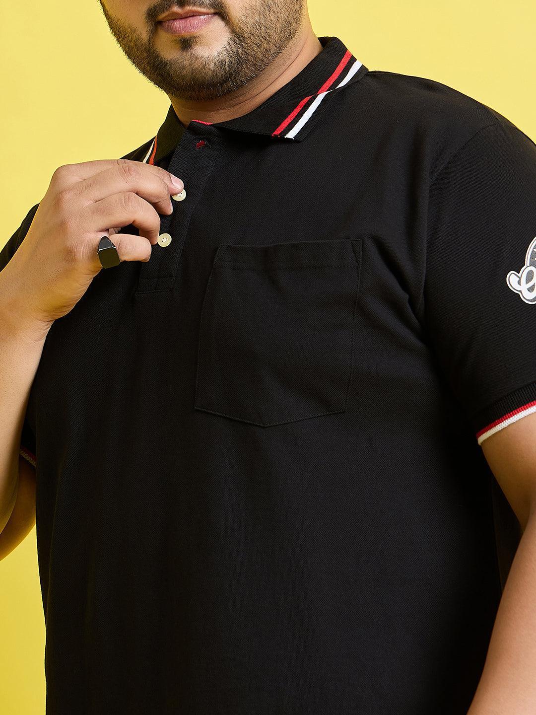Men Plus Size Hink Solid Polo Tshirt - Image 7