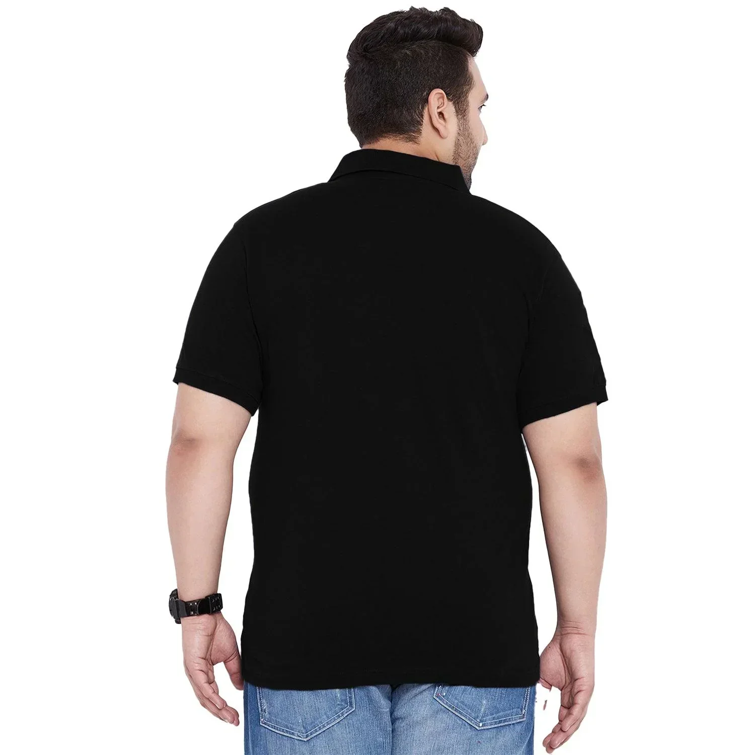 Men Plus Size Honor Printed Polo Tshirt - Image 5