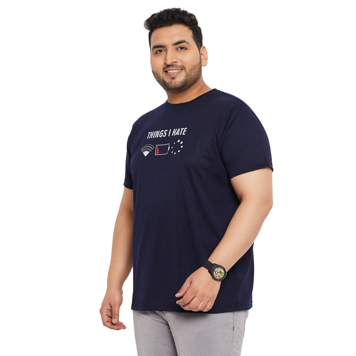 Men Plus Size Hummer Printed Round Neck Tshirt - Image 3