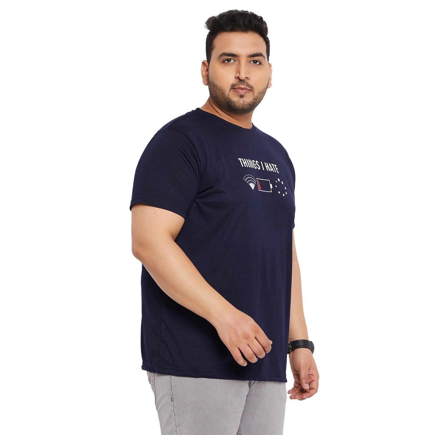 Men Plus Size Hummer Printed Round Neck Tshirt - Image 4