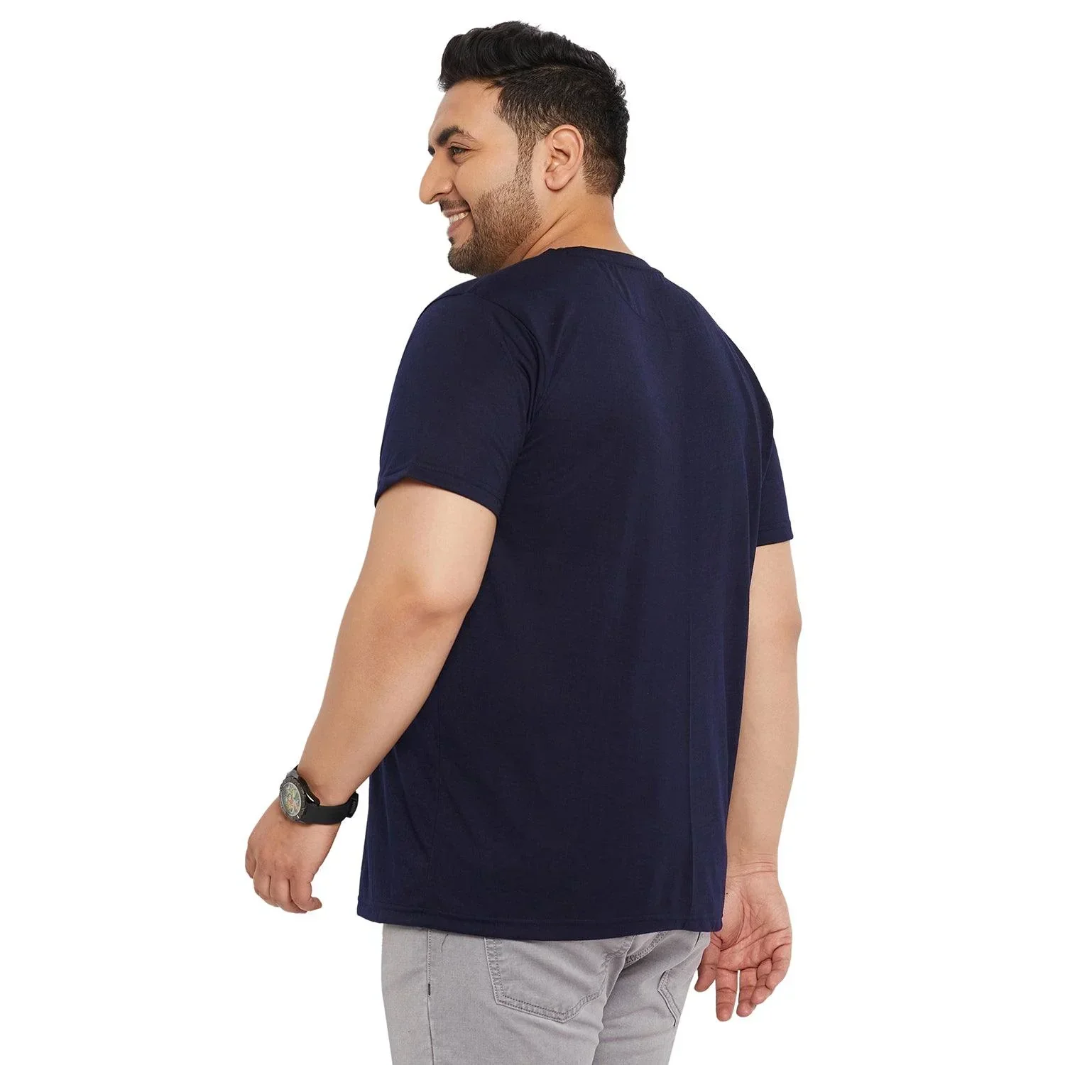 Men Plus Size Hummer Printed Round Neck Tshirt - Image 5