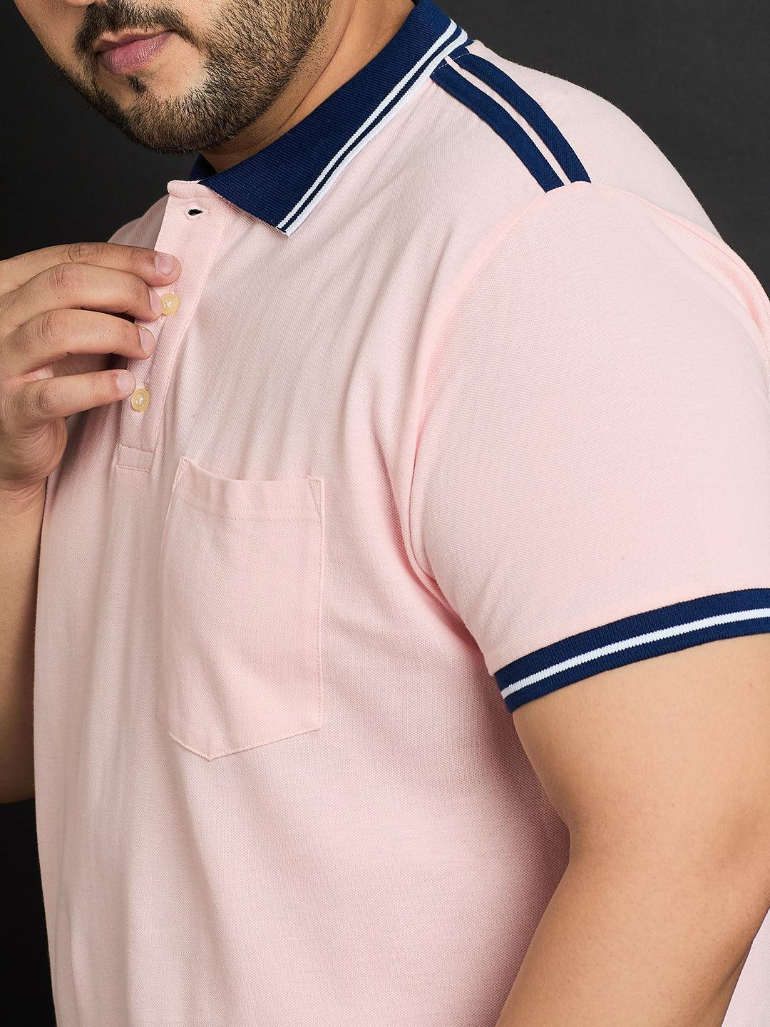 Men Plus Size Husa Solid Polo Tshirt - Image 6