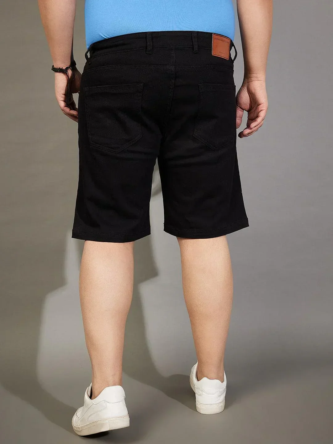 Men Plus Size Impetus-Black Solid Shorts - Image 5