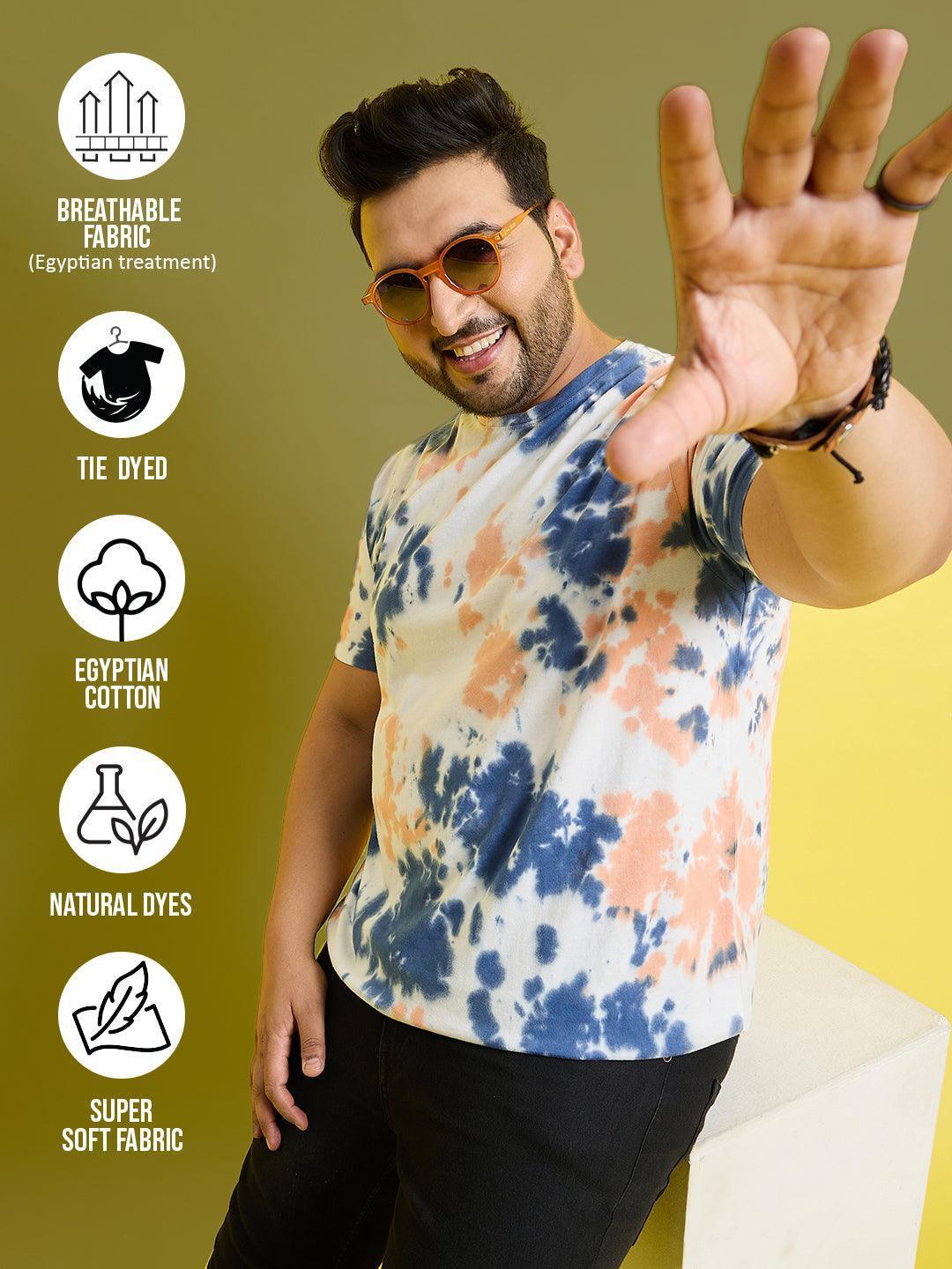 Men Plus Size Index Printed Round Neck Tshirt - Image 3