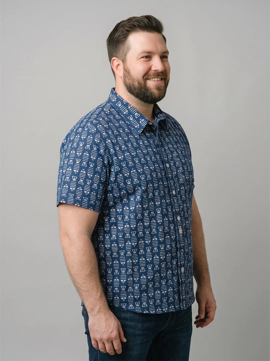 Men Plus Size Indrix Multi Printed Shirts - Image 2