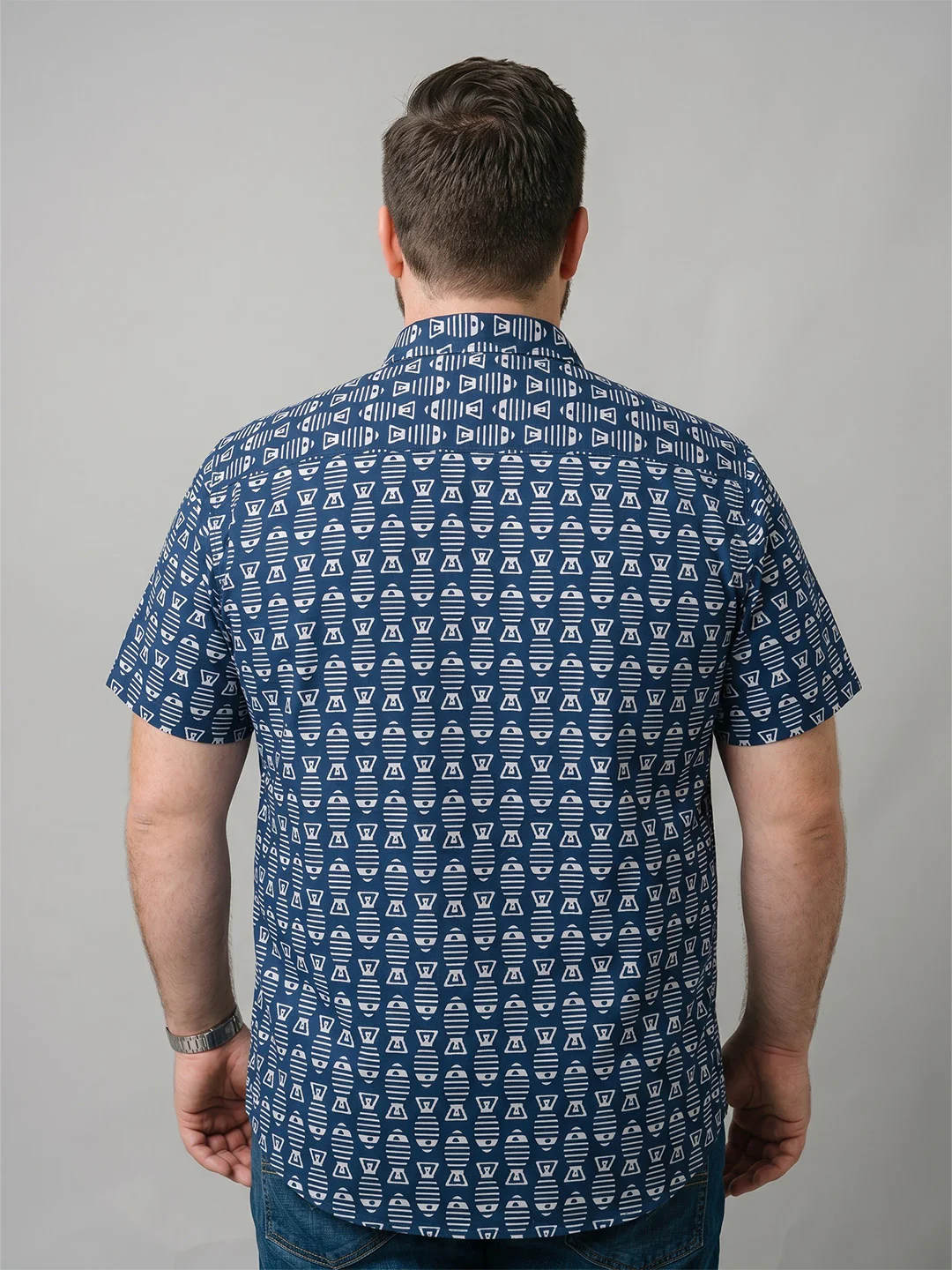 Men Plus Size Indrix Multi Printed Shirts - Image 3